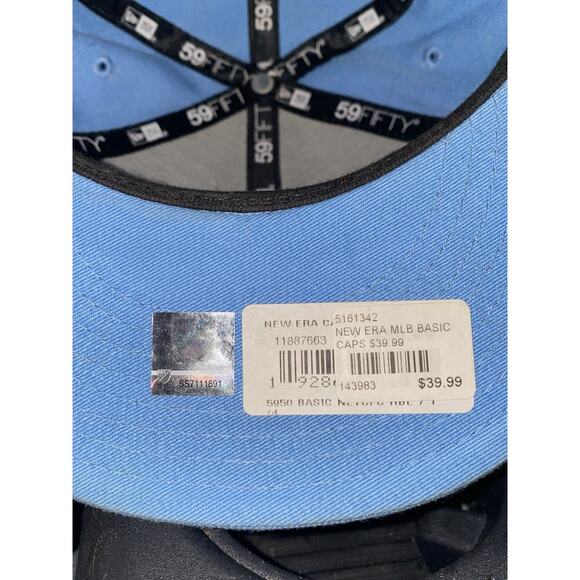 MLS New Era 59FIFTY NYC FC Fitted Hat Sky Blue Size 7 1/4 - Picture 6 of 10